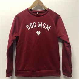 Women Fashion Hoodies Long Sleeve Spring Autumn Tops Ladies Casual Sweatshirt Dog Mom Pet Lovers O-Neck Female Pullover 201217