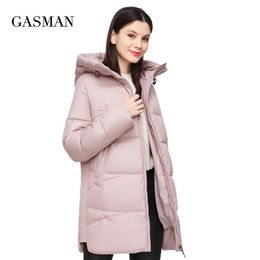 GASMAN Coat women plus size warm hooded parka Women's winter jacket fall outwear Female fashion brand puffer new jacket 011 201217