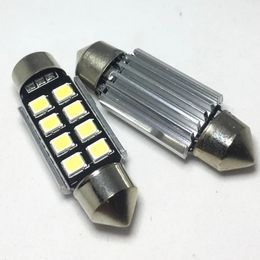 50pcs Festoon Car led bulbs 31 36 39 41mm 2835smd 8led Dome Auto Light Interior Lamp Bulb 12V