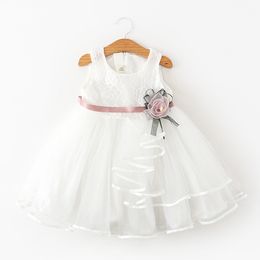 Princess Flower Kids Toddler Baby Girls Dress Party Wedding Pageant Lace Tutu Dresses For Girls Summer Baby Girl Costumes LJ200827