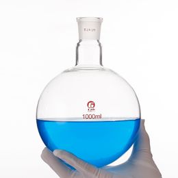 Lab Supplies Quality Single Neck Flask 24mm Calibre Thickened High Borosilicate 3.3 glass Round Bottom Standard Calibre