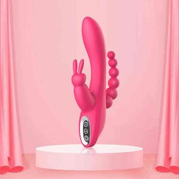 -NXY Vibratoren G Fleck Kaninchen Vibrator Sex Spielzeug für Frauen Pussy Klitorinstimulation mit Häschenohren Vibrationsdildo 0107