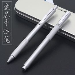 M&G Metal Low Center of Gravity Stainless Steel Gel Pen 0.5 Signing Pen 1PCS Y200709
