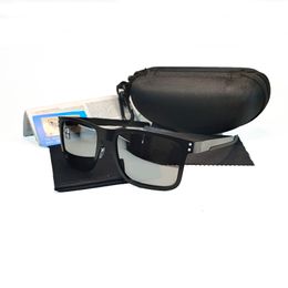 Cycling Sunglasses 4123 Polarised Sunglasses Men Women Eyewear Metal Square Frame Outdoor Sport Diving Fishing glasses UV400 Lens More Colour with hard Case JT4C
