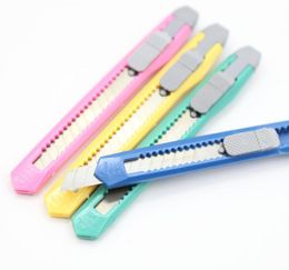 2021 Cheapest mini Utility knife office school student paper cutters candy Colours multifunction package express knife DIY