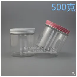 500g/ml Clear Plastic Jar bottle Wholesale Retail Originales Refillable Cosmetic Cream Butter Honey Pill Empty Containers jars