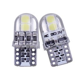 license plate replacement UK - Car LED Wedge Bulbs T10 3030 4smd Silicone silica Gel White 168 2825 175 W5W 12V Replacement for RV Camper Trailer Boat Trunk Interior Dome Map License Plate Lights