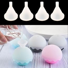 Mini Silicone Funnels for Transfer Liquid Oil Perfume Diffuser Bottle Ice Tray Moulds Filling Tools Reusable