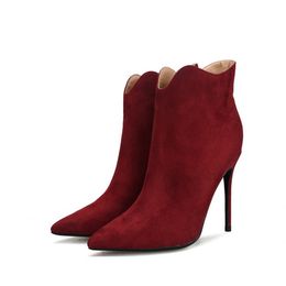 Heißer Verkauf-New Designer Stiefel Schuhe Mode Stiefel Frauen Winter Warme Halten Stiletto Ferse Knöchel