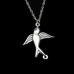 Fashion 37*29mm Swallow Bird Connecotr Pendant Necklace Link Chain For Female Choker Necklace Creative Jewellery party Gift