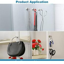 4pcs/2pcs Strong Magnetic Hooks Heavy Duty Wall Hooks Hanger Key Coat Cup Hanging Hanger For Home Kitchen Storage Orga jlloFd