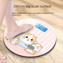 Rechargeable Electronic Weighing Scale Household High Precision Body Fat Scale Small Durable Student Girl Dormitory Smart Scale H1229