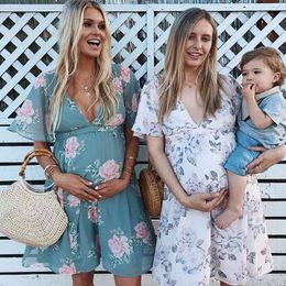 Descuento Vestido De Flores De Las Mujeres Embarazadas 2022 en venta en  DHgate.com