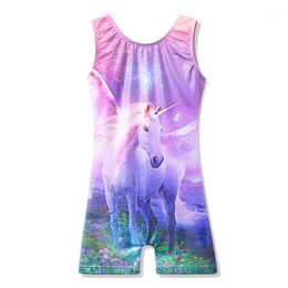 Stage Wear BAOHULU Shiny Sparkle Toddler Teens Gymnastics Leotards Horse Fairy Girls Ballet Dance Costume Unitards Child Biketard1