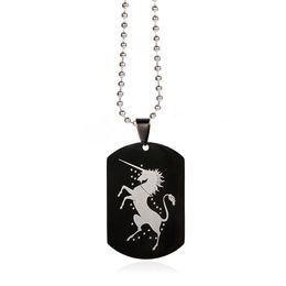 Horse Necklace Men Collier Necklaces Collares Stainless Steel Necklace