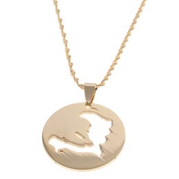 Haiti Map Pendant Necklaces For Women Girls Ayiti Gold Colour Gifts Map Of Haitian Necklace Jewellery