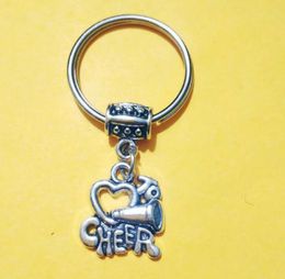 Fashion Jewellery Heart I LOVE TO CHEER Keychain- charm pendant key chain ring DIY Fit Keychain - 188