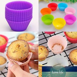 12Pcs/Set Silicone Soft Round Cake Muffin Chocolate Cupcake Liner Baking Cup Mould