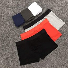 Luxo Mens Designer Boxers Marca Underpants Sexy Clássico Mens Boxer Calções Casuais Underwear Luxo Roupa Underwears Respirável 3 Peças N1