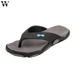 Summer Fashion Men Slippers Open Toe Slippers Fashion Beach Shoes Massage Bathroom Flip Flops Casual Male Shoes Y200107