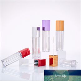 50pcs 4ml Empty Transparent Lip Gloss Bottle Square DIY Plastic Lipstick Tube Professional Beauty Makeup Tools