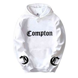 Mann Jungen Hoodie Gothic Compton Buchstaben Paar Kleidung Herbst Winter Fleece ZIIART G1229