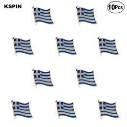 Greece Flag Lapel Pin Flag badge Brooch Pins Badges 10Pcs a Lot