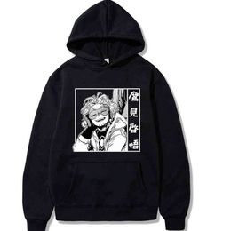 2020 My Hero Academia Hoodie Boku No Hero Academia Anime Hawks Sweatshirt Graphic Tops Male Unisex H1227