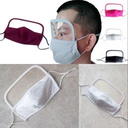 Pure Colour Eye Protection Respirators Cloth Released PM 2.5 Philtre Mouth Mascarilla Earloop Adjustable Reusable Face Shield 6 7am G2