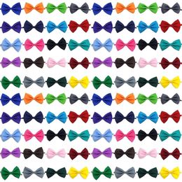 Whole 100Pcs Adjustable Dog Cat Bow Tie Neck Tie Pet Dog Bow Tie Puppy Bows Supply Collar For Kitten Collar Pet Accessories 20251R