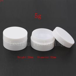 5G X 100 Empty Cosmetic Cream Jar ,Round Sample containers ,Small Plastic Pot Bottles,Cosmetic Packaging Balm Canhigh qualtity