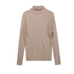 OUMENGKA Women Autumn Winter Casual Turtleneck Sweater Korean Style Cosy Knitted Warm Female Pullover Thumb hole Sweater 201223