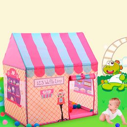 Baby Foldable Cute Play Houses and Fun School Outdoor Toy Tent Lodge Wigwam Outdoor Games For Children LJ200923