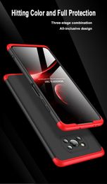 Hard Phone Cases for Xiaomi POCO X3 NFC Cover Magnetic Metal Finger Ring Holder Stand Cases 3 in 1 Pocophone X2 X3 Pro