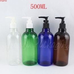 500ML Plastic Bottle With Bayonet Pump , 500CC Empty Cosmetic Container Shampoo / Lotion Packaging ( 14 PC/Lot )good qualtity