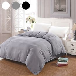 Duvet Cover White Black Gray Comforter/Quilt/Blanket case Twin Full Queen King double single Bedding 150 LJ201015