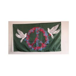 Dove of peace Oxford Flags 3x5 FT 100D High Quality Banners For Decoration Gift Double Stitching Polyester Advertising