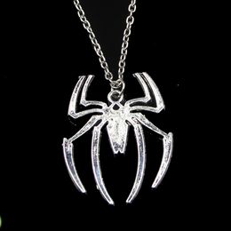 Fashion 38*29mm Spider Halloween Pendant Necklace Link Chain For Female Choker Necklace Creative Jewellery party Gift