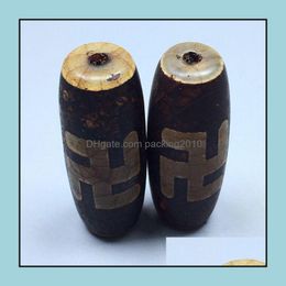 painting barrels UK - Metal Painting Arts, Crafts & Gifts Home Garden Tibetan Agate Ten Thousand-Character Dragon Pattern Weathering Old Sky Beads Barrel Bead Acc