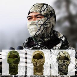 Tactical Full Face Mask Men Winter Warm Neck Guard Scarf Camouflage Quick-dry Bike Hat Hood Military Paintball Headgear Cycling Caps & Masks