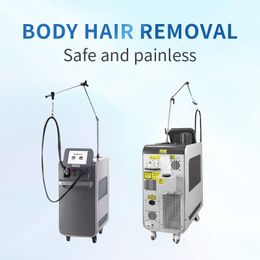 755+1064nm two wavelength Fibre laser permanent hair removal machine with 5mm-18mm changable spot size reasonable price for spa use