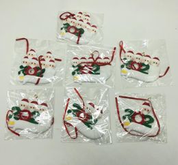 50Pcs Lot Quarantine Personalized Name Christmas Ornament Kit, Survivor Family Customized Souvenir, Christmas Tree Hanging Pendant, Xmas DIY