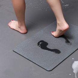 40cmx30cm Diatomite Mat Diatom Mud Anti-Slip Absorbent Mat Bathroom Absorbent Diatomite Pad Fast Drying Carpet Mat 200925