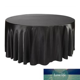10pcs Round Table Cloth Tablecloth Luxury Polyester Satin Table Cover Oilproof Wedding Party Restaurant Banquet Home Decoration