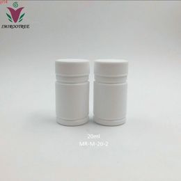 100+2pcs 20g 20ml 20cc HDPE white empty plastic bottles medicine containers pill with caps & sealersgood qualtity