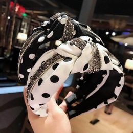 2020 Fashion dots women hair sticks crystal girls headbands women headband designer headbands hair accessories for women hair bands