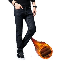 Men's jeans plus velvet thickening autumn and winter new casual fashion plus size jeans high quality 201117