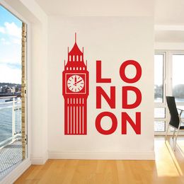 Big Ben Vinyl Wall Sticker Home Decor Living Room United Kingdom London Clock Decal Bedroom Decoration Art Poster W345 201130