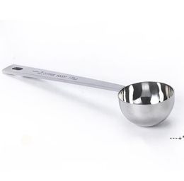 NEW15ml Measuring Tools Scoop Stainless Steel Coffee Milk Powder Tea Leaves Self Spoon Kitchen Measuring Tool RRD12827