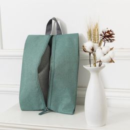 Storage Bags 2pcs Travel Simple Cationic Oxford Cloth Shoe Bag Business Shoes Foldable Package